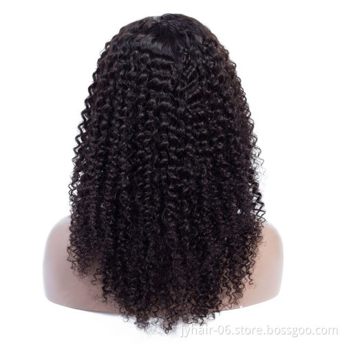 Eli Hot Selling Virgin Human Hair Kinky Curly Lace Wig Short Wig For Black Women